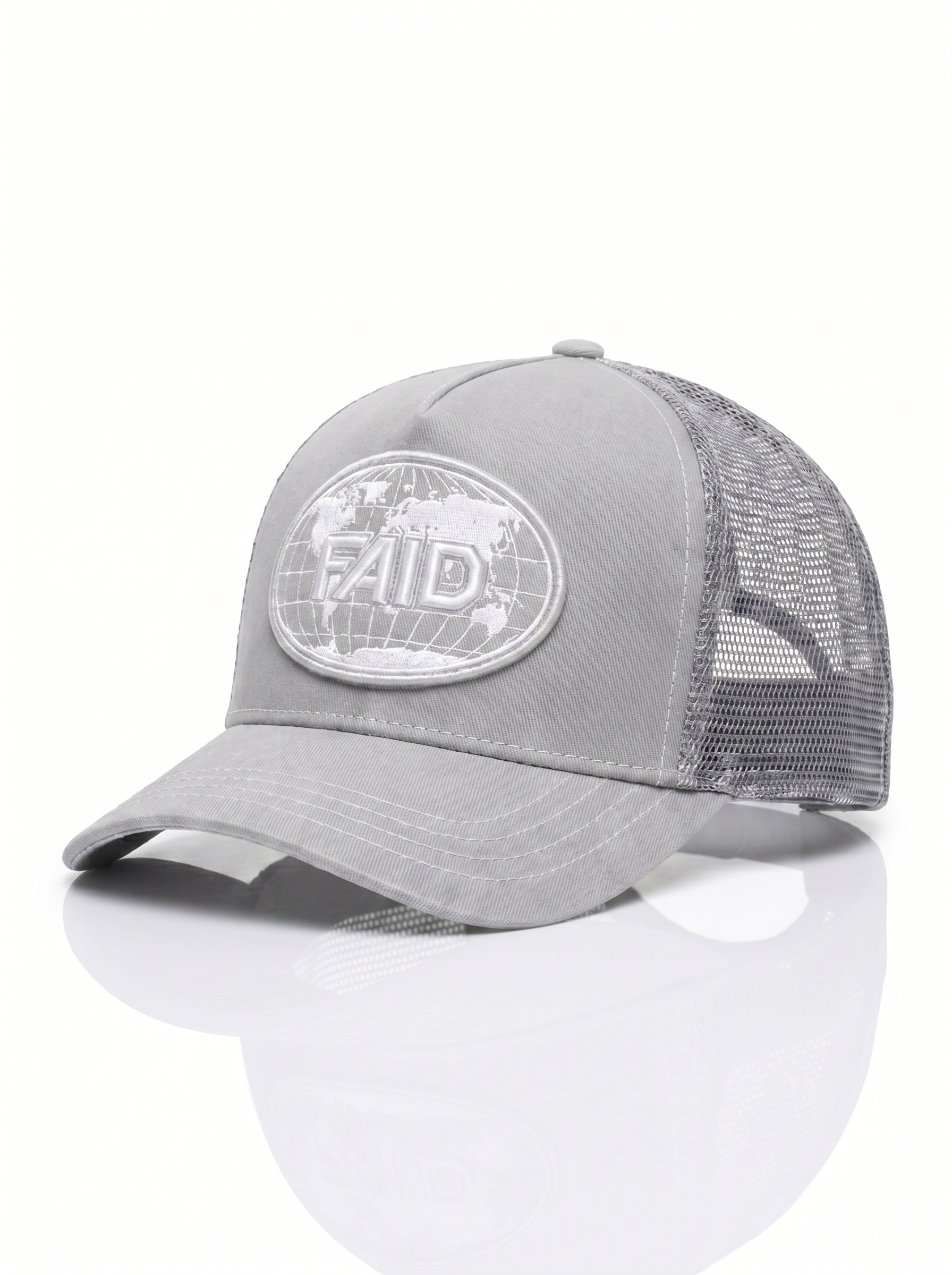 FAID cap, grey with white logo